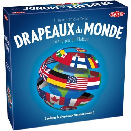 Drapeaux du Monde - Jeu de quiz - TACTIC - 2 a 6 joueurs - Des 8 ans