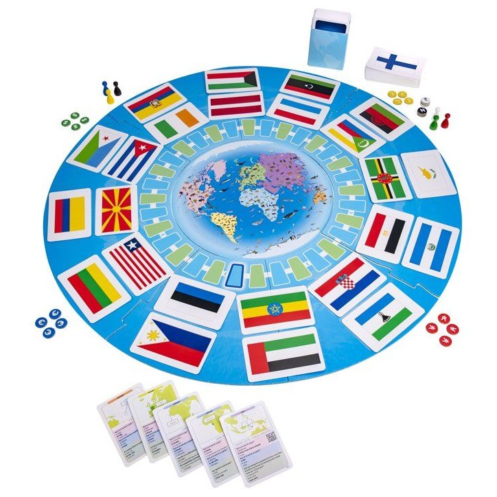 Drapeaux du Monde - Jeu de quiz - TACTIC - 2 a 6 joueurs - Des 8 ans Drapeaux du Monde - Jeu de quiz - TACTIC - 2 a 6 joueurs - Des 8 ans