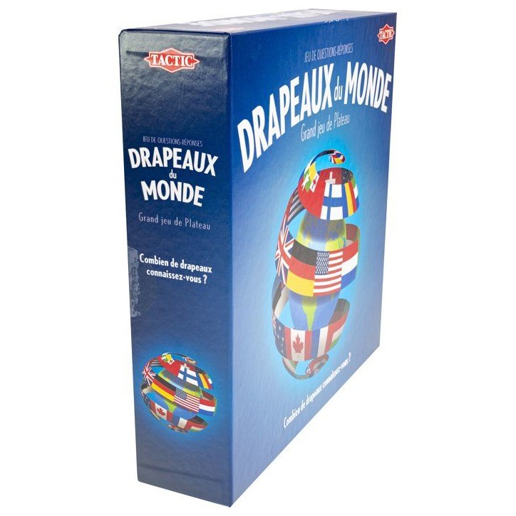 Drapeaux du Monde - Jeu de quiz - TACTIC - 2 a 6 joueurs - Des 8 ans Drapeaux du Monde - Jeu de quiz - TACTIC - 2 a 6 joueurs - Des 8 ans