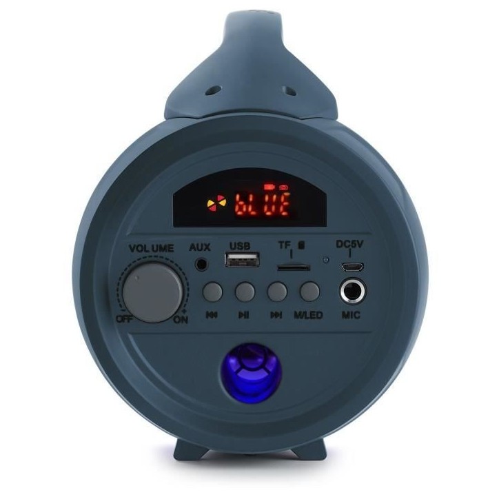 Enceinte lumineuse sans fil - BIGBEN PARTYBTLITEDB - Bluetooth - Micro inclus - Effets lumineux - 50W - Dark blue Enceinte lumineuse sans fil - BIGBEN PARTYBTLITEDB - Bluetooth - Micro inclus - Effets lumineux - 50W - Dark blue