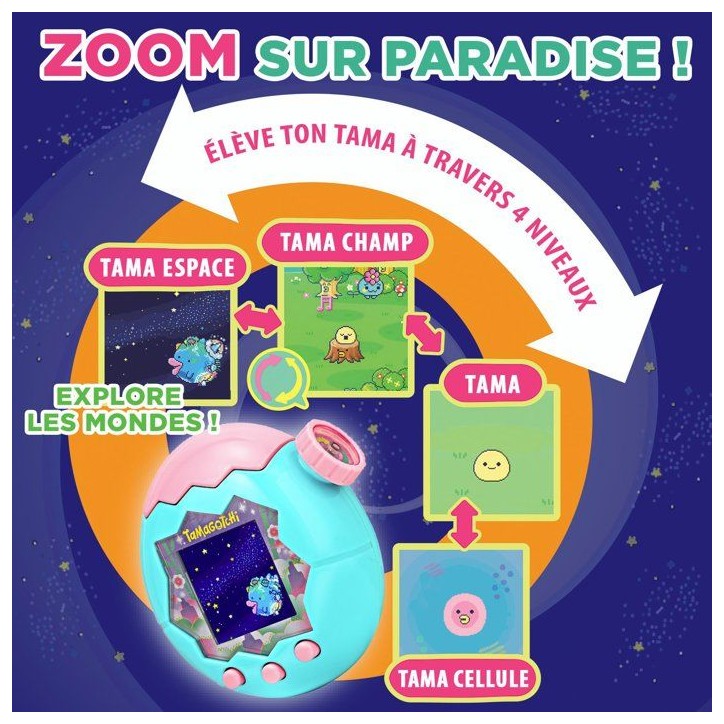Tamagotchi - BANDAI - Tamagotchi Paradise - Modele Foret - Animal Virtuel a élever - Tamagotchi avec molette de Zoom - 43424 Tamagotchi - BANDAI - Tamagotchi Paradise - Modele Foret - Animal Virtuel a élever - Tamagotchi avec molette de Zoom - 43424
