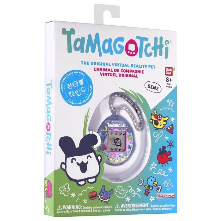 Tamagotchi - BANDAI - Tamagotchi original - Tama Sleeping - Animal électronique virtuel avec écran couleur, 3 boutons et jeux Tamagotchi - BANDAI - Tamagotchi original - Tama Sleeping - Animal électronique virtuel avec écran couleur, 3 boutons et jeux