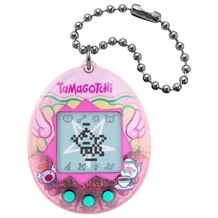 Tamagotchi - BANDAI - Tamagotchi original - Angel Teacup - Animal électronique virtuel avec écran couleur, 3 boutons et jeux Tamagotchi - BANDAI - Tamagotchi original - Angel Teacup - Animal électronique virtuel avec écran couleur, 3 boutons et jeux