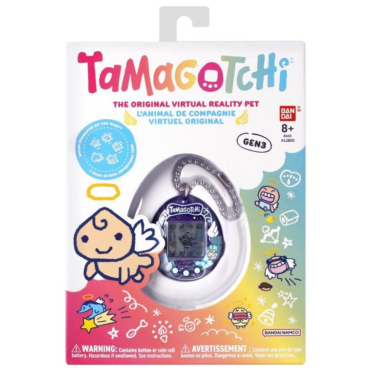 Tamagotchi - BANDAI - Tamagotchi original - Angel Night Garden - Animal électronique virtuel avec écran couleur, 3 boutons et Tamagotchi - BANDAI - Tamagotchi original - Angel Night Garden - Animal électronique virtuel avec écran couleur, 3 boutons et