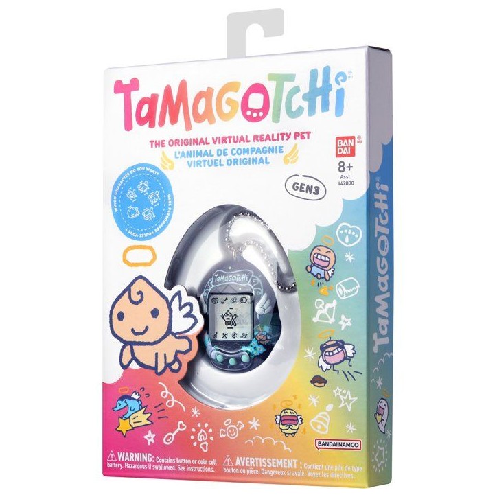 Tamagotchi - BANDAI - Tamagotchi original - Angel Night Garden - Animal électronique virtuel avec écran couleur, 3 boutons et Tamagotchi - BANDAI - Tamagotchi original - Angel Night Garden - Animal électronique virtuel avec écran couleur, 3 boutons et
