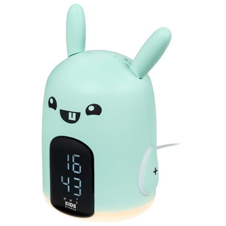 Réveil & Veilleuse Baxter le lapin - BIGBEN - 3 mélodies - Intensité lumineuse réglable - Affichage heure Réveil & Veilleuse Baxter le lapin - BIGBEN - 3 mélodies - Intensité lumineuse réglable - Affichage heure