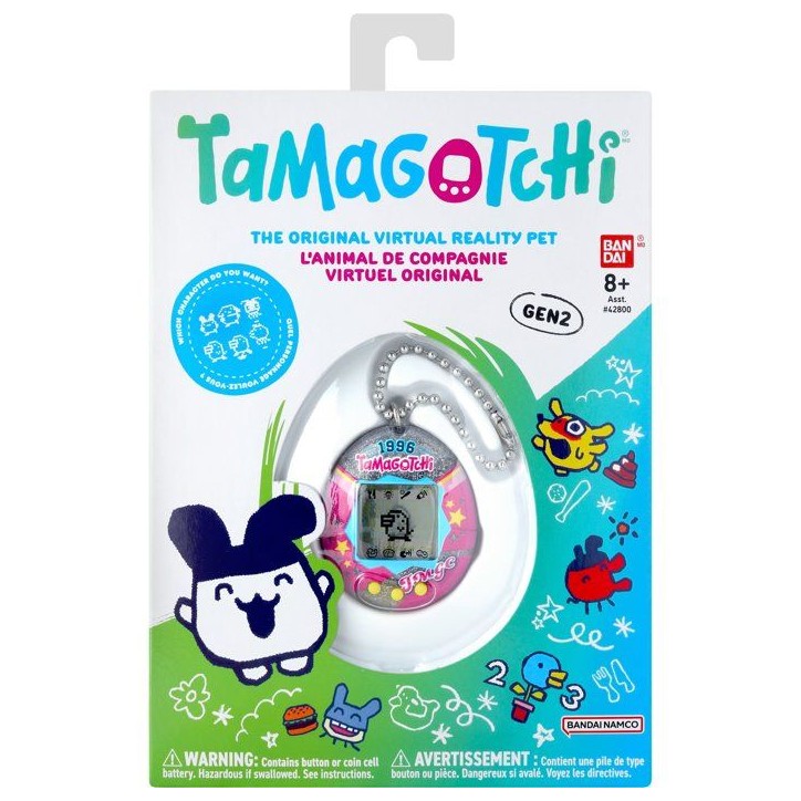 Tamagotchi - BANDAI - Tamagotchi original - Sporty - Animal électronique virtuel avec écran couleur, 3 boutons et jeux