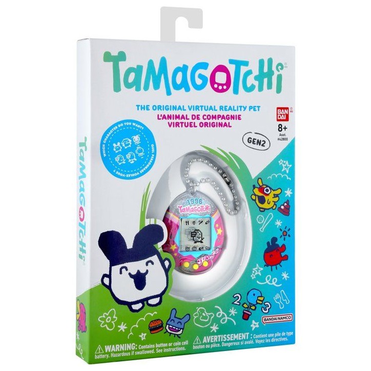 Tamagotchi - BANDAI - Tamagotchi original - Sporty - Animal électronique virtuel avec écran couleur, 3 boutons et jeux