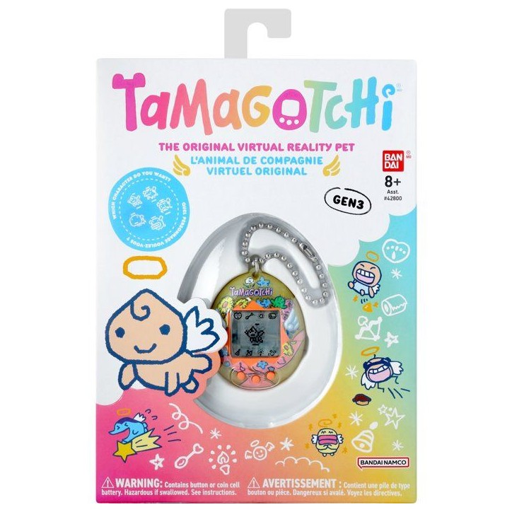 Tamagotchi - BANDAI - Tamagotchi original - Angel Bouquet - Animal électronique virtuel avec écran couleur, 3 boutons et jeux Tamagotchi - BANDAI - Tamagotchi original - Angel Bouquet - Animal électronique virtuel avec écran couleur, 3 boutons et jeux
