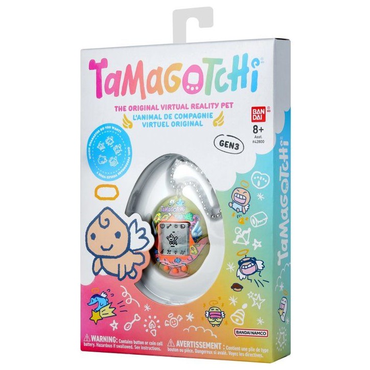 Tamagotchi - BANDAI - Tamagotchi original - Angel Bouquet - Animal électronique virtuel avec écran couleur, 3 boutons et jeux Tamagotchi - BANDAI - Tamagotchi original - Angel Bouquet - Animal électronique virtuel avec écran couleur, 3 boutons et jeux