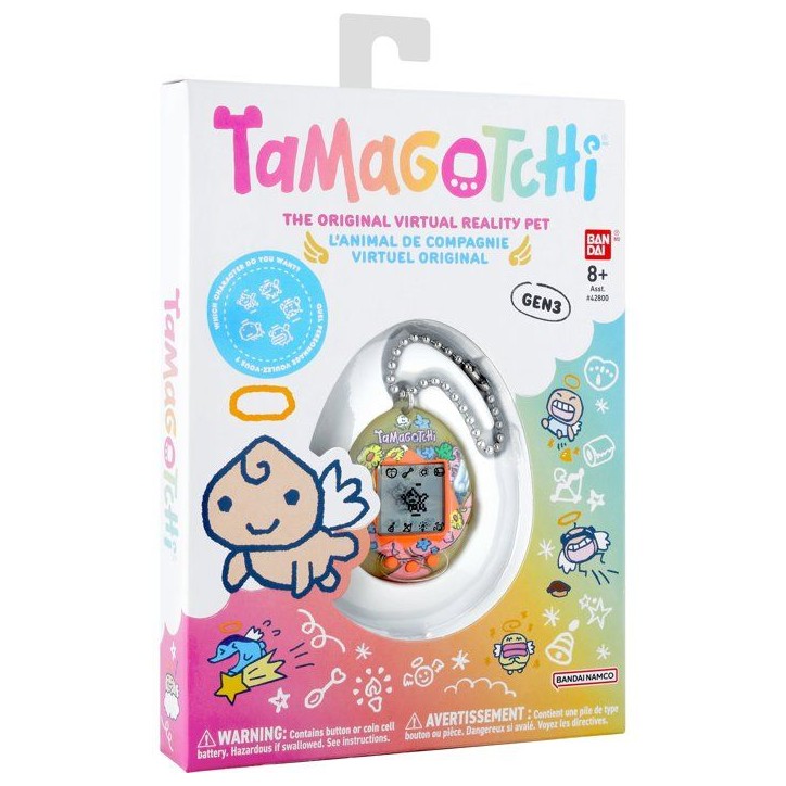 Tamagotchi - BANDAI - Tamagotchi original - Angel Bouquet - Animal électronique virtuel avec écran couleur, 3 boutons et jeux Tamagotchi - BANDAI - Tamagotchi original - Angel Bouquet - Animal électronique virtuel avec écran couleur, 3 boutons et jeux