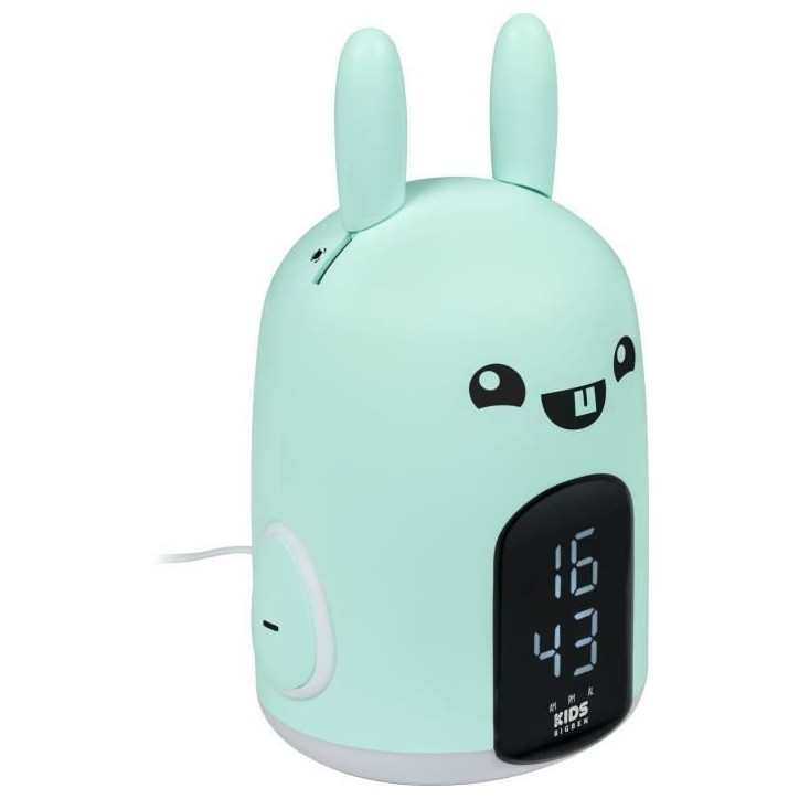 Réveil & Veilleuse Baxter le lapin - BIGBEN - 3 mélodies - Intensité lumineuse réglable - Affichage heure Réveil & Veilleuse Baxter le lapin - BIGBEN - 3 mélodies - Intensité lumineuse réglable - Affichage heure
