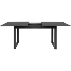 Table extensible Austin 80A - Décor ardoise foncé et anthracite - Al