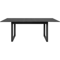Table extensible Austin 80A - Décor ardoise foncé et anthracite - Al
