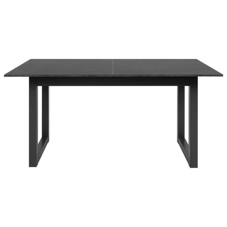 Table extensible Austin 80A - Décor ardoise foncé et anthracite - Allonge de 40 cm incluse - L160-200 x H75 x P90 cm Table extensible Austin 80A - Décor ardoise foncé et anthracite - Allonge de 40 cm incluse - L160-200 x H75 x P90 cm