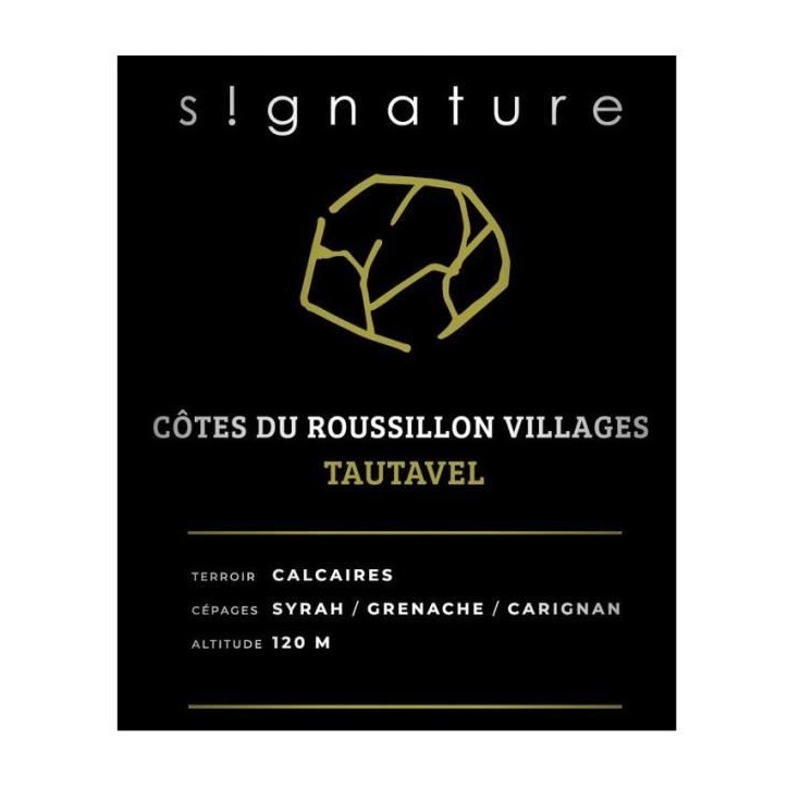 Les Vignes du vin Signature Tautavel 2021 Côtes du Roussillon Villages - Vin rouge de Languedoc