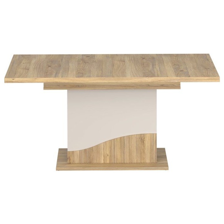 Table a manger - PoeM - Extensible - Rectangulaire - Sable / Chene - 8 personnes - 160-200 x 90 x 76 cm Table a manger - PoeM - Extensible - Rectangulaire - Sable / Chene - 8 personnes - 160-200 x 90 x 76 cm