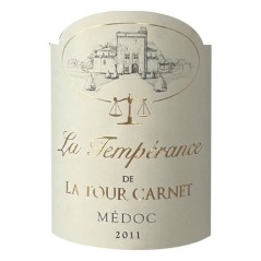 Château La Tour Carnet Cuvée La Tempérance 2011 Médoc - Vin rouge de Bordeaux