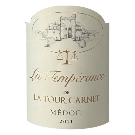 Château La Tour Carnet Cuvée La Tempérance 2011 Médoc - Vin rouge de Bordeaux
