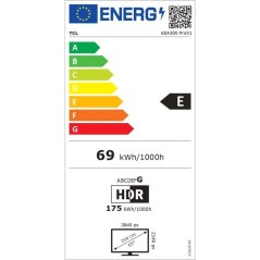 TCL TV QLED 65 (164 cm) - 4K UHD 3840x2160 - Google TV - Barre de son
