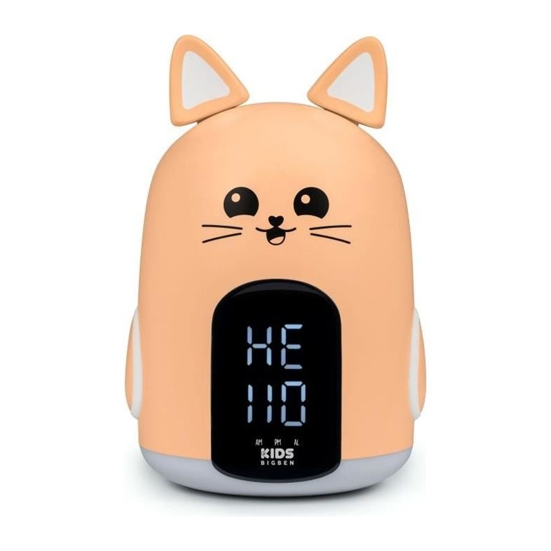 Réveil & Veilleuse Mia le chat - BIGBEN - 3 mélodies - Intensité lu Réveil & Veilleuse Mia le chat - BIGBEN - 3 mélodies - Intensité lu