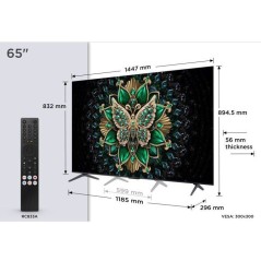 TCL 65C6K - TV QLED MiniLED 65 (165 cm) - 4K UHD 3840x2160 - 144 Hz -