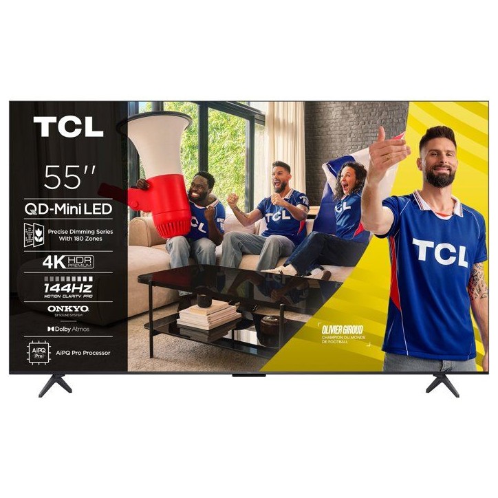 TCL 55C6K - TV QLED MiniLED 55 (140 cm) - 4K UHD 3840x2160 - 144 Hz - Dolby Vision - Google TV - 4xHDMI 2.1 - WiFi TCL 55C6K - TV QLED MiniLED 55 (140 cm) - 4K UHD 3840x2160 - 144 Hz - Dolby Vision - Google TV - 4xHDMI 2.1 - WiFi