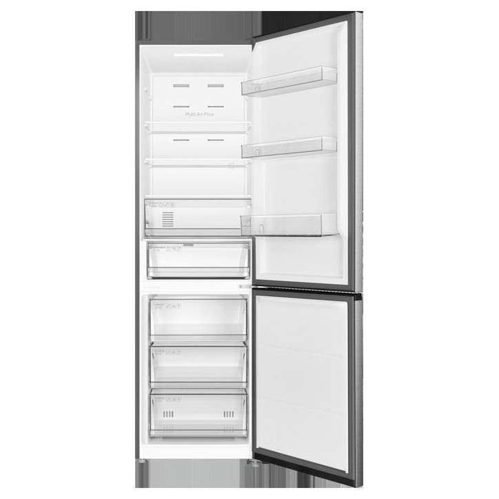 Réfrigérateur combiné - TCL - RP409BIE0 - 409 L - Classe E - 59,5 x 68 x185 cm - Inox Réfrigérateur combiné - TCL - RP409BIE0 - 409 L - Classe E - 59,5 x 68 x185 cm - Inox