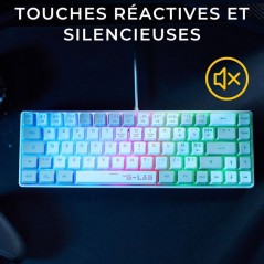 Clavier Gamer filaire - THE G-LAB - KEYZ-HYDRO-WG/FR - 60% format comp