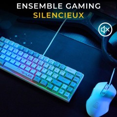 Pack 2 en 1 - THE G-LAB - Combo Hydrogen - Clavier AZERTY - Souris fil