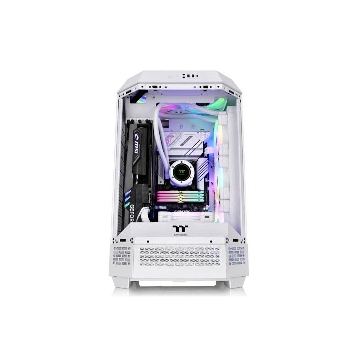 Boîtier PC - THERMALTAKE - The TOWER 300 Snow (Blanc) - Mini tour - Format Micro-ATX - 3 baies internes Boîtier PC - THERMALTAKE - The TOWER 300 Snow (Blanc) - Mini tour - Format Micro-ATX - 3 baies internes