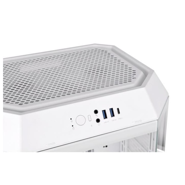 Boîtier PC - THERMALTAKE - The TOWER 300 Snow (Blanc) - Mini tour - Format Micro-ATX - 3 baies internes Boîtier PC - THERMALTAKE - The TOWER 300 Snow (Blanc) - Mini tour - Format Micro-ATX - 3 baies internes