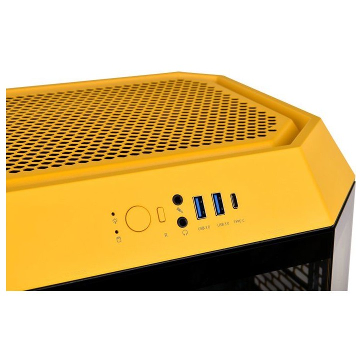THERMALTAKE - CA-1Y4-00S4WN-00 - The TOWER 300 - Boitier PC sans alimentation - Mini tour - Format Micro-ATX - Bumblebee
