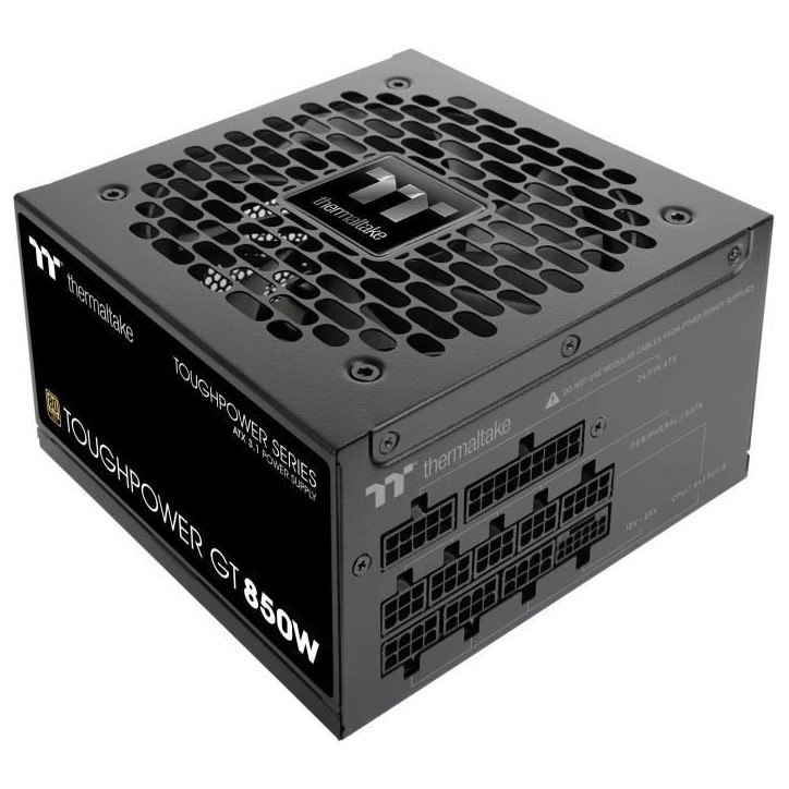 THERMALTAKE - Toughpower GT - Alimentation PC - 850 W - 80+ Gold - ATX3.1 - Full modulaire - PCI-E 5.1 12VHPWR