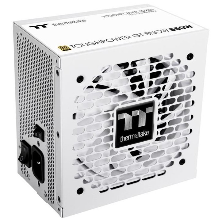 THERMALTAKE - Toughpower GT Snow - Alimentation PC - 850 W - 80+ Gold - ATX3.1 - Full modulaire - PCI-E 5.1 12VHPWR THERMALTAKE - Toughpower GT Snow - Alimentation PC - 850 W - 80+ Gold - ATX3.1 - Full modulaire - PCI-E 5.1 12VHPWR