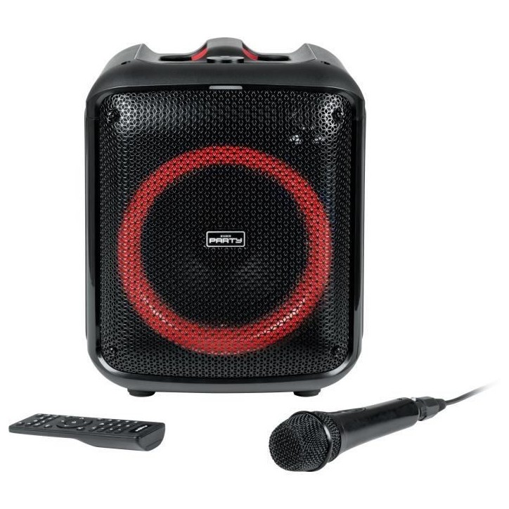 BIGBEN PARTYBTHPMAX - Enceinte lumineuse sans fil - Bluetooth 5.3 - 200W - USB, SD, Aux-In - Micro filaire (idéal Karaoké) BIGBEN PARTYBTHPMAX - Enceinte lumineuse sans fil - Bluetooth 5.3 - 200W - USB, SD, Aux-In - Micro filaire (idéal Karaoké)