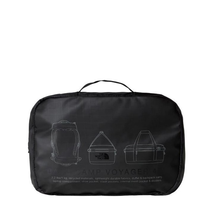 Sac a dos - THE NORTH FACE - BASE CAMP VOYAGER DUFFEL - 42 L - Black-Asphalt Grey Sac a dos - THE NORTH FACE - BASE CAMP VOYAGER DUFFEL - 42 L - Black-Asphalt Grey