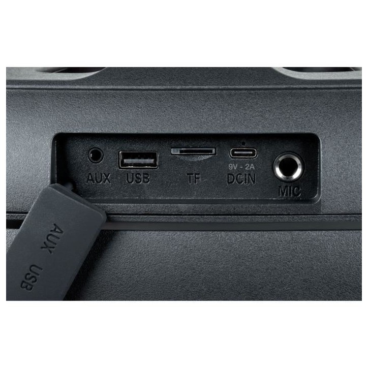BIGBEN PARTYBTHPMAX - Enceinte lumineuse sans fil - Bluetooth 5.3 - 200W - USB, SD, Aux-In - Micro filaire (idéal Karaoké) BIGBEN PARTYBTHPMAX - Enceinte lumineuse sans fil - Bluetooth 5.3 - 200W - USB, SD, Aux-In - Micro filaire (idéal Karaoké)