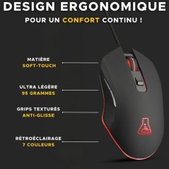 Souris gaming THE G-LAB Kult Helium Pro 12800 DPI
