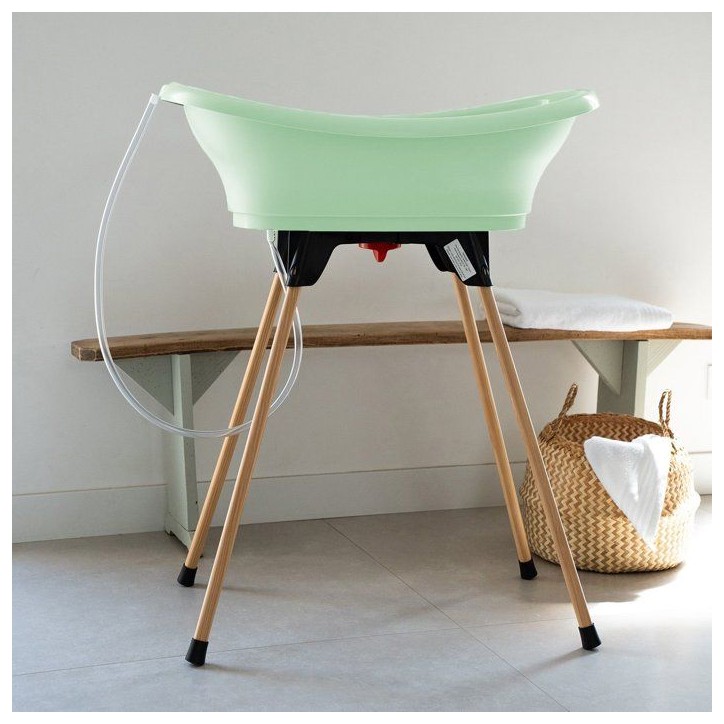 Kit baignoire VASCO - 76,5 x 50 x 104,5 cm - Vert céladon - THERMOBABY Kit baignoire VASCO - 76,5 x 50 x 104,5 cm - Vert céladon - THERMOBABY