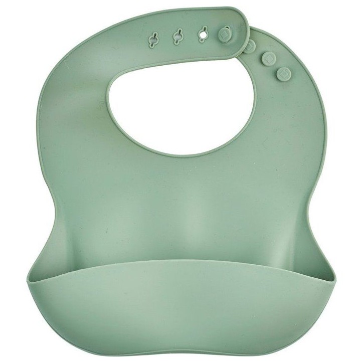Bavoir silicone - THERMOBABY - Avec récupérateur - Vert cactus Bavoir silicone - THERMOBABY - Avec récupérateur - Vert cactus