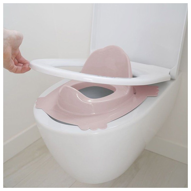 THERMOBABY Réducteur wc luxe - Rose poudré