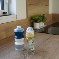 Boîte transport de lait - THERMOBABY - Avec couvercles - Gris charme