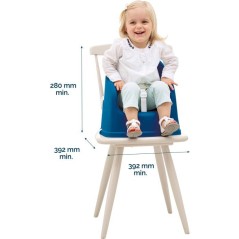 Rehausseur de chaise - THERMOBABY - TUDI - De 6 a 36 mois - Bleu océa