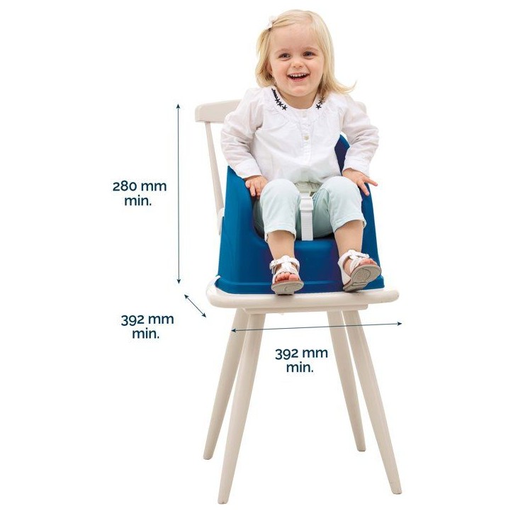Rehausseur de chaise - THERMOBABY - TUDI - De 6 a 36 mois - Bleu océan Rehausseur de chaise - THERMOBABY - TUDI - De 6 a 36 mois - Bleu océan