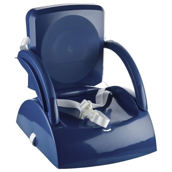Rehausseur de chaise enfant 2 en 1 THERMOBABY YEEHOP - Harnais sécurité 3 points - Tablette amovible - Bleu océan