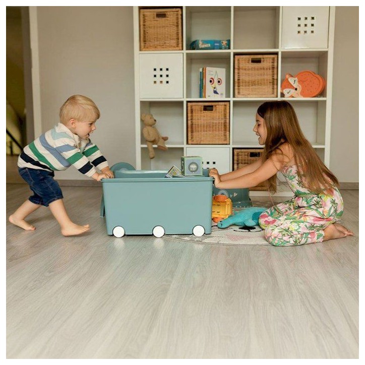 Coffre de rangement - THERMOBABY - PLAYBOX - Maxi - Vert azur Coffre de rangement - THERMOBABY - PLAYBOX - Maxi - Vert azur