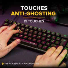 Pack Gamer Mécanique E-sport 2 en 1 - The G-Lab COMBO TITAN - Souris