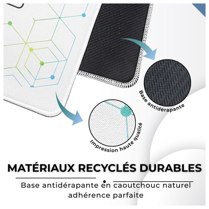 Tapis de Souris XXL - THE G-LAB - PAD SELENIUM - Anti-dérapant - 90 x 40 x 0,4 cm - Blanc Tapis de Souris XXL - THE G-LAB - PAD SELENIUM - Anti-dérapant - 90 x 40 x 0,4 cm - Blanc