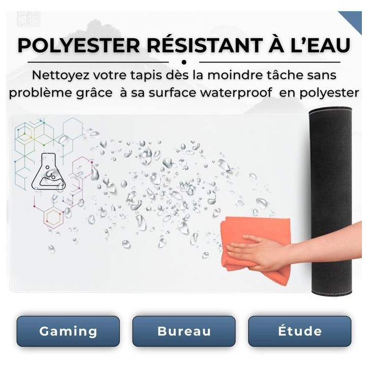 Tapis de Souris XXL - THE G-LAB - PAD SELENIUM - Anti-dérapant - 90 x 40 x 0,4 cm - Blanc Tapis de Souris XXL - THE G-LAB - PAD SELENIUM - Anti-dérapant - 90 x 40 x 0,4 cm - Blanc
